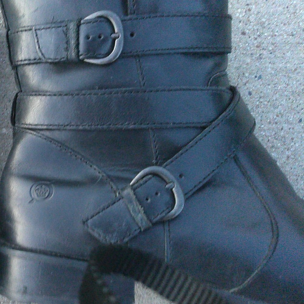 Women's Born McMillian Black Ankle Boots Size 9 - Picture 8 of 9